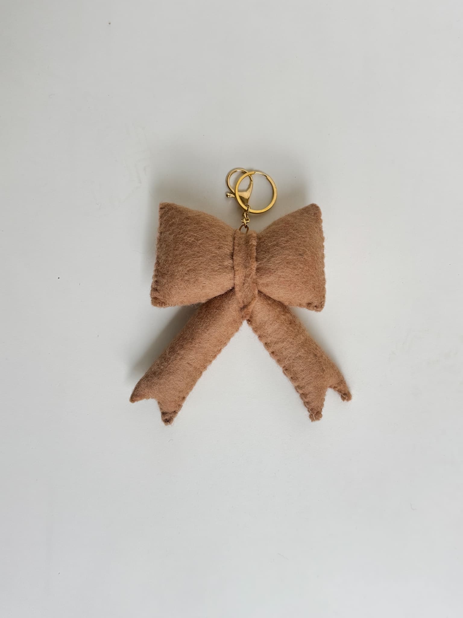 Big Bow Keychain (Brown)