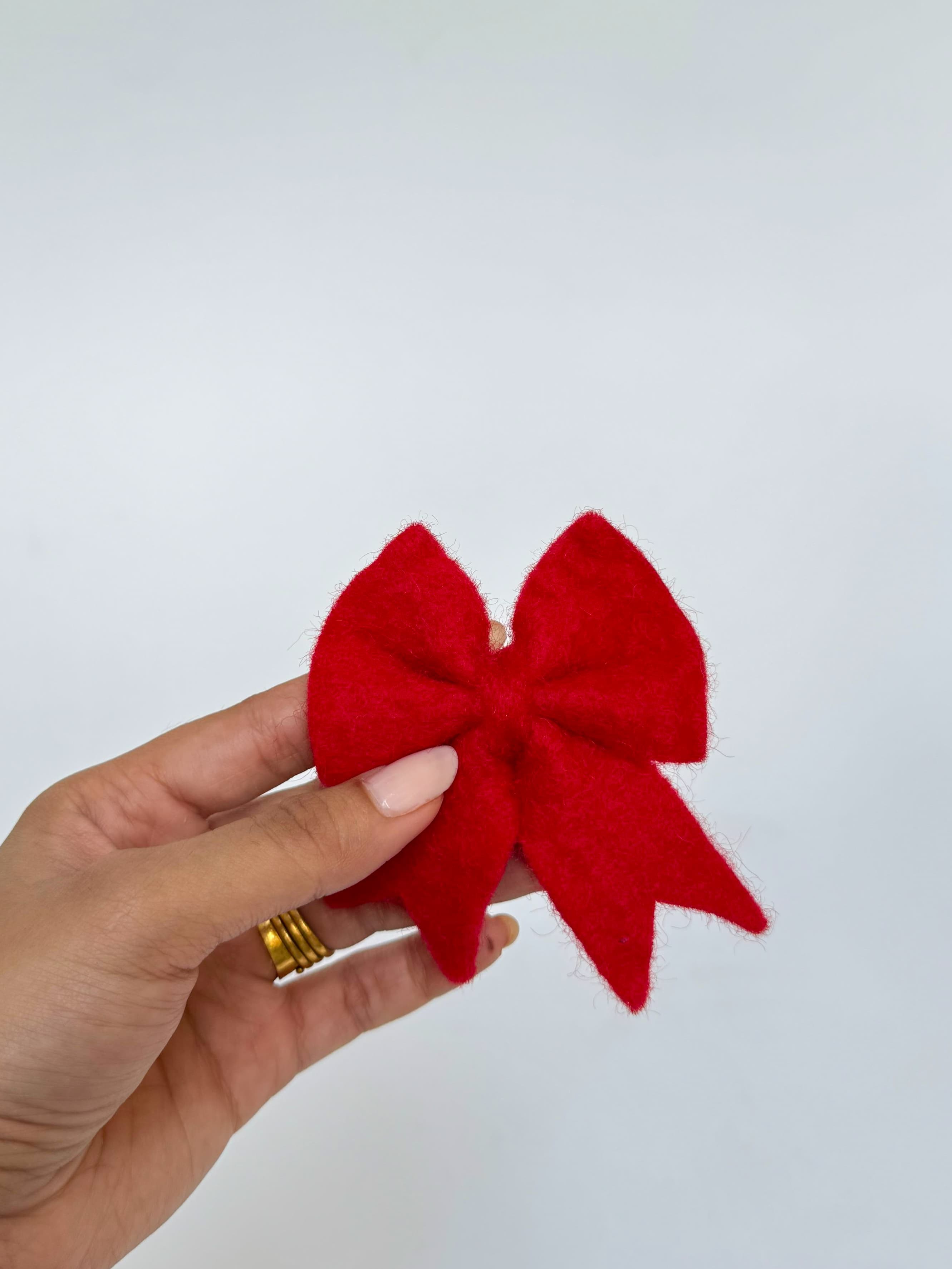 Mini Bow Keychain (Red)